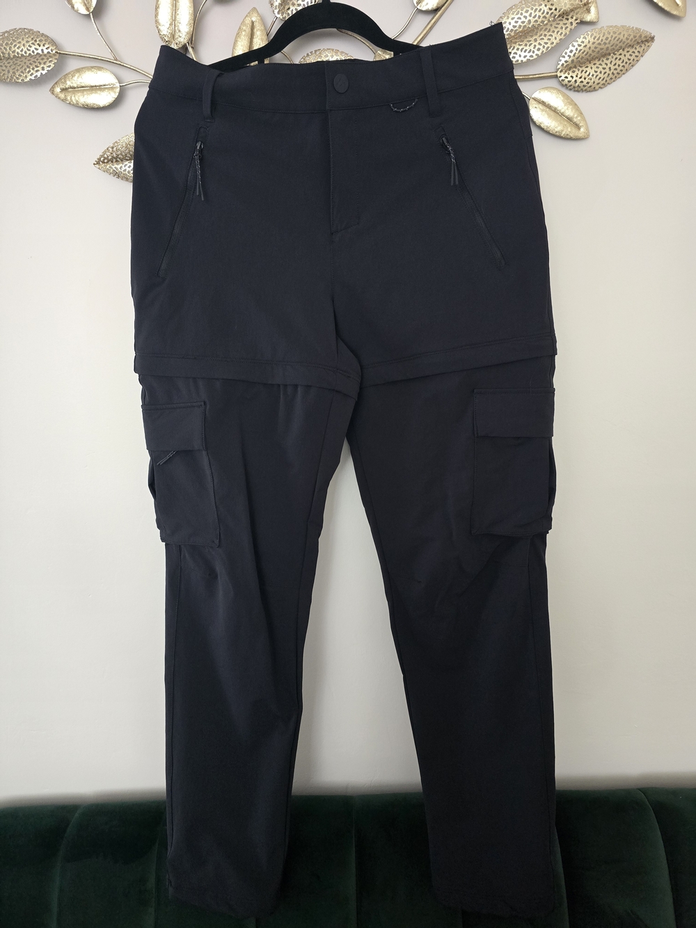 Women's Convertible Cargo Pants in Black Sz 6 Activewear